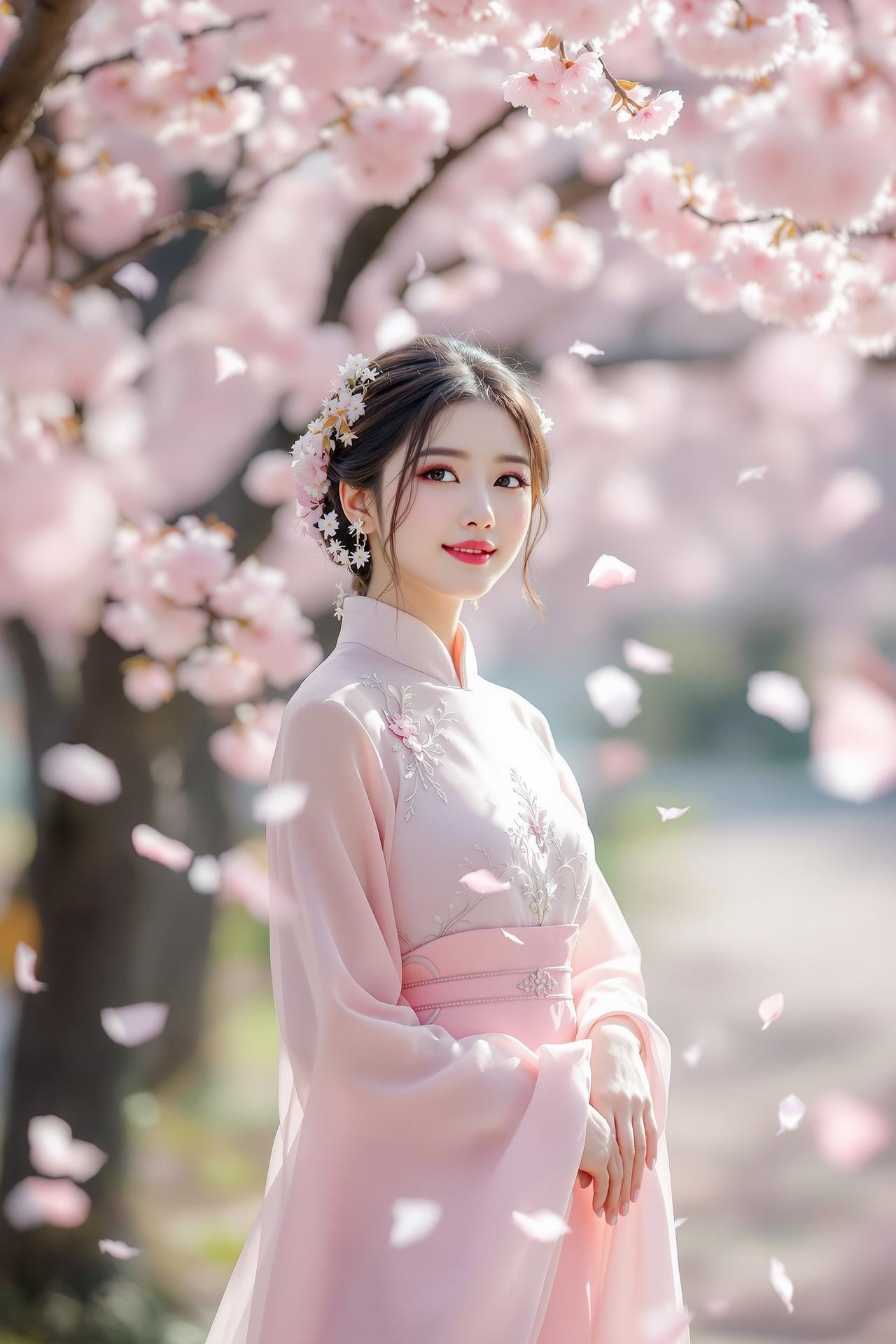 樱花树下